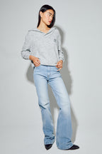 Le Sweatshirt Eddie Broderie Leo Black