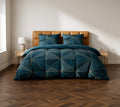 Reno - Parures de Lit de Couette 3pcs - 100% Coton 57 fils/cm2 - Imprimé