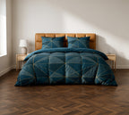 Reno - Parures de Lit de Couette 3pcs - 100% Coton 57 fils/cm2 - Imprimé