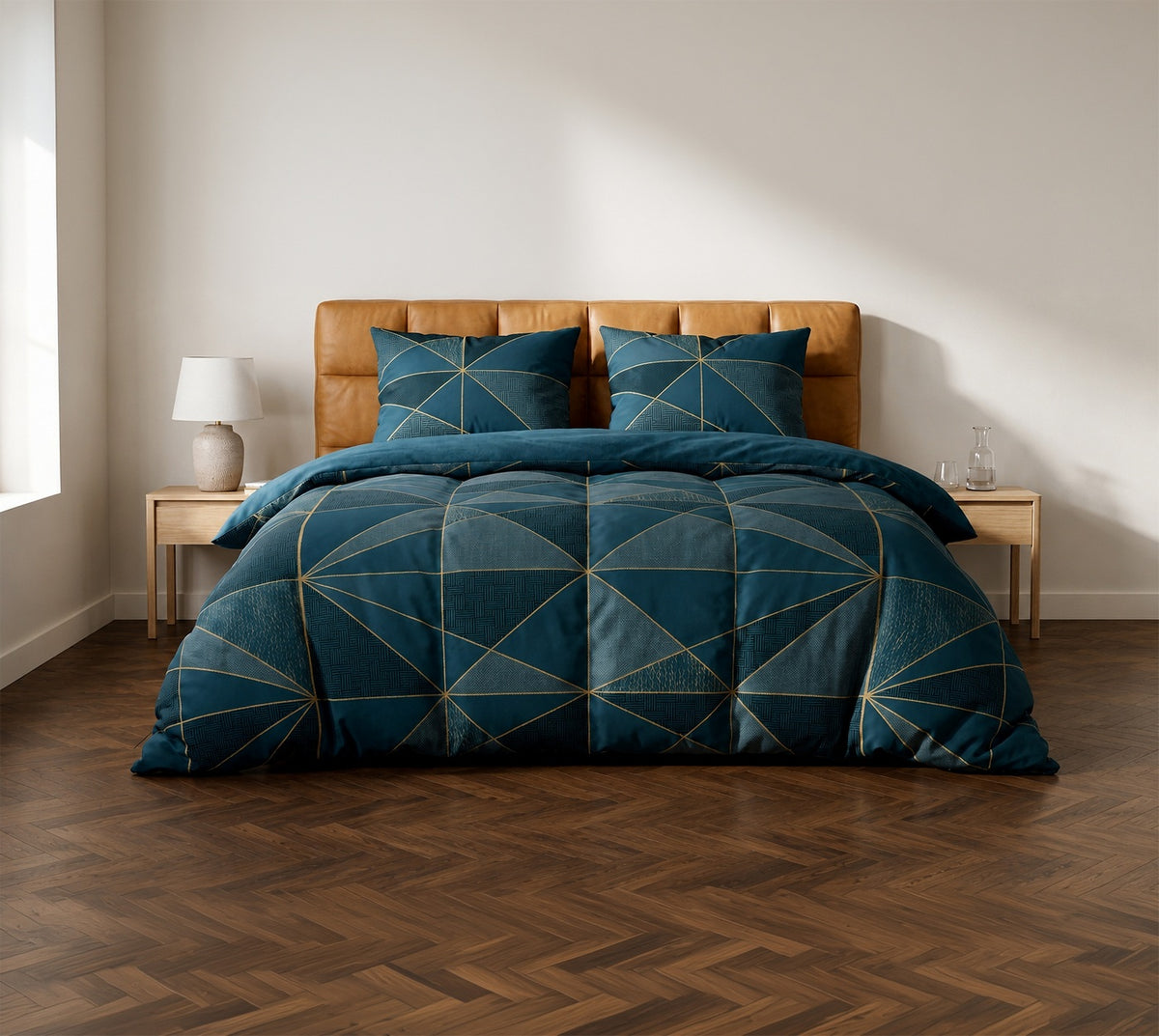 Reno - Parures de Lit de Couette 3pcs - 100% Coton 57 fils/cm2 - Imprimé