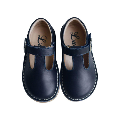 Aramis Mixed Soft Scratch Shoes - Navy Leather - Mixed