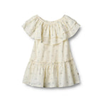 Vestido Mordida - Flores azules - Relleno
