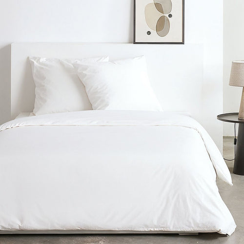 Parure De Lit - Parure Effet Lavé - Blanc