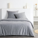 Parure De Lit - Parure Effet Lavé - Gris