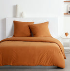 Textured Effect Bedding Set - Bedding Set - Brown