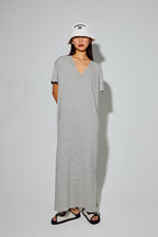 Maxi Robe Dua Rayures Noires, Fabriquée Au Portugal