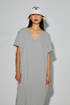 Maxi Robe Dua Rayures Noires, Fabriquée Au Portugal