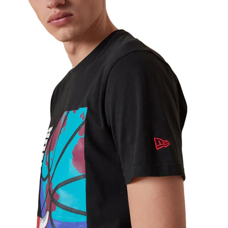 Tee-Shirt New Era Chicago Bulls Nba Globe Logo