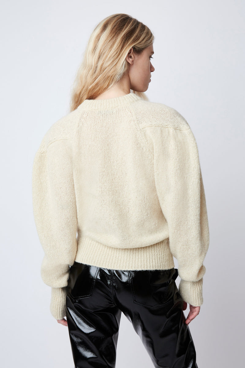 PULL CARLA LIGHT MOHAIR BANANA