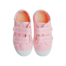 Chaussures Baskets Tennis En Toiles Scratchs - Rose - Mixte