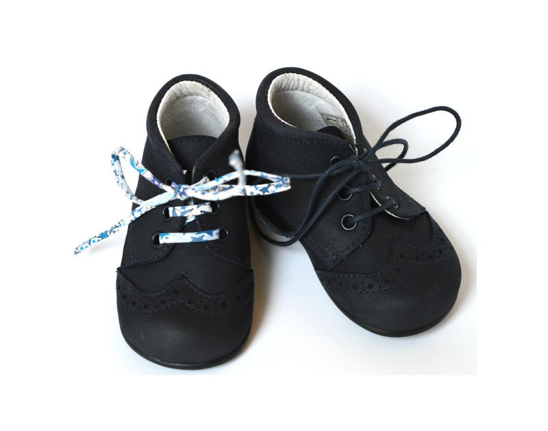 Chaussures Bottillons Souples Azylis Bout Golf- Nubuck Marine - Mixte