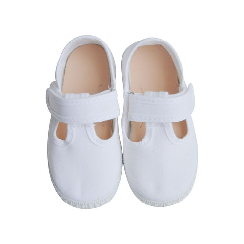 Chaussures Sandales En Toiles Salomé Scratch - Blanc - Mixte