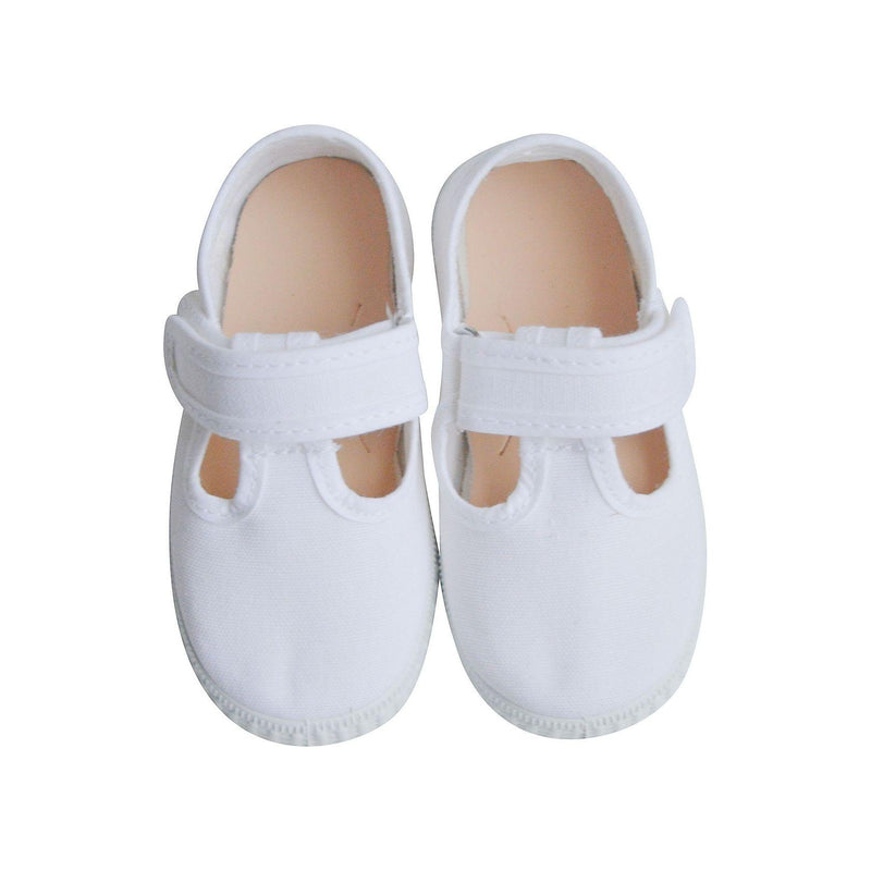 Chaussures Sandales En Toiles Salomé Scratch - Blanc - Mixte