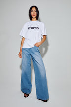 Colette Velvet Logo T-shirt Made In Portugal - Black
