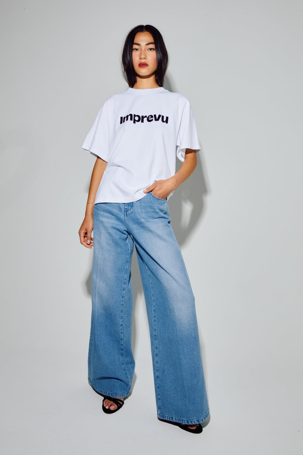 Colette Velvet Logo T-shirt Made In Portugal - Black