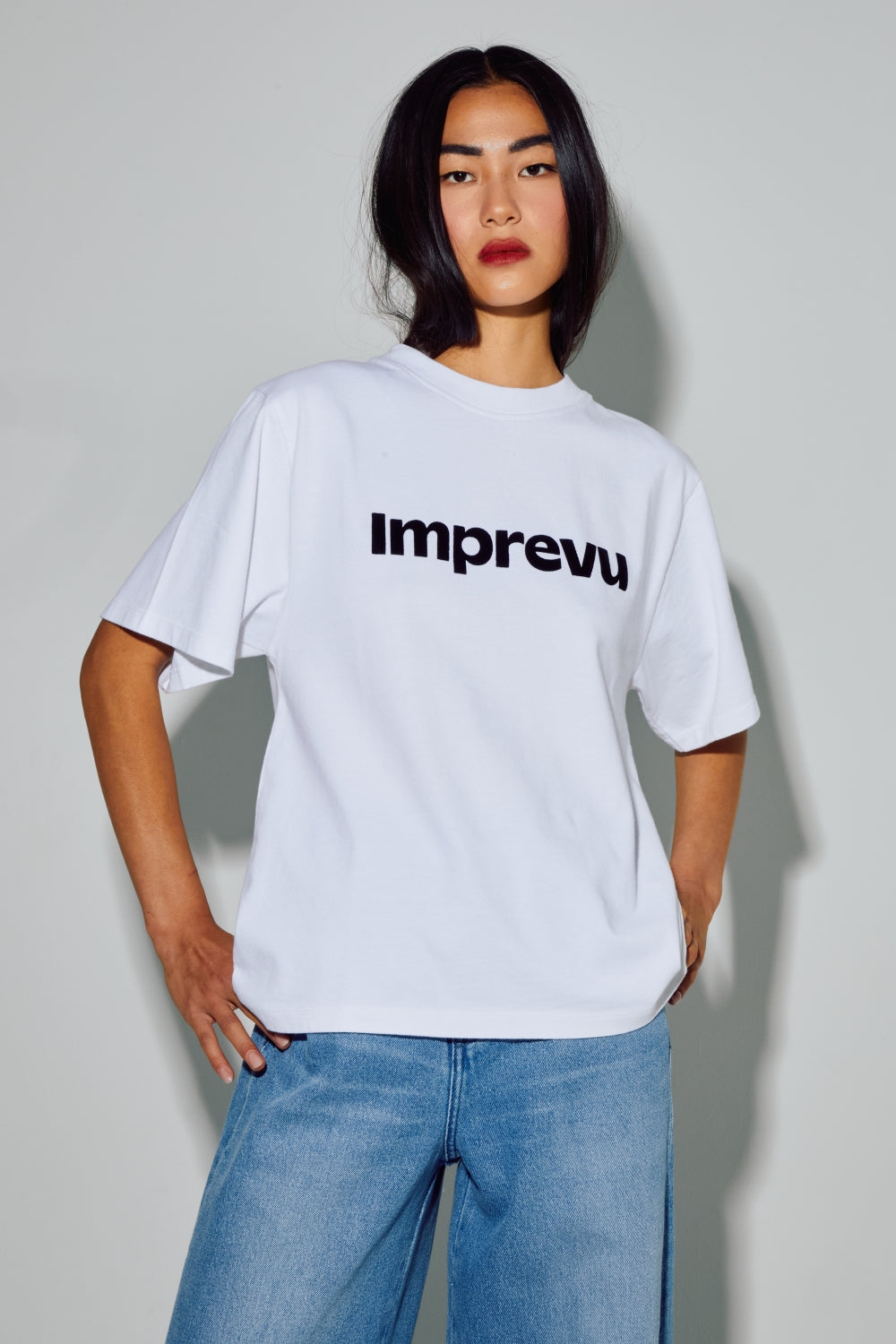 Colette Velvet Logo T-shirt Made In Portugal - Black