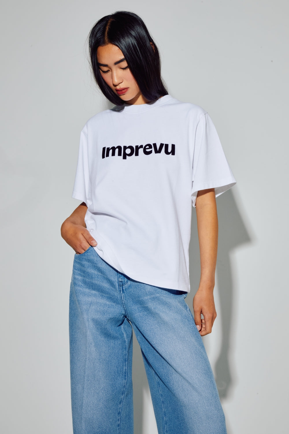 Colette Velvet Logo T-shirt Made In Portugal - Black