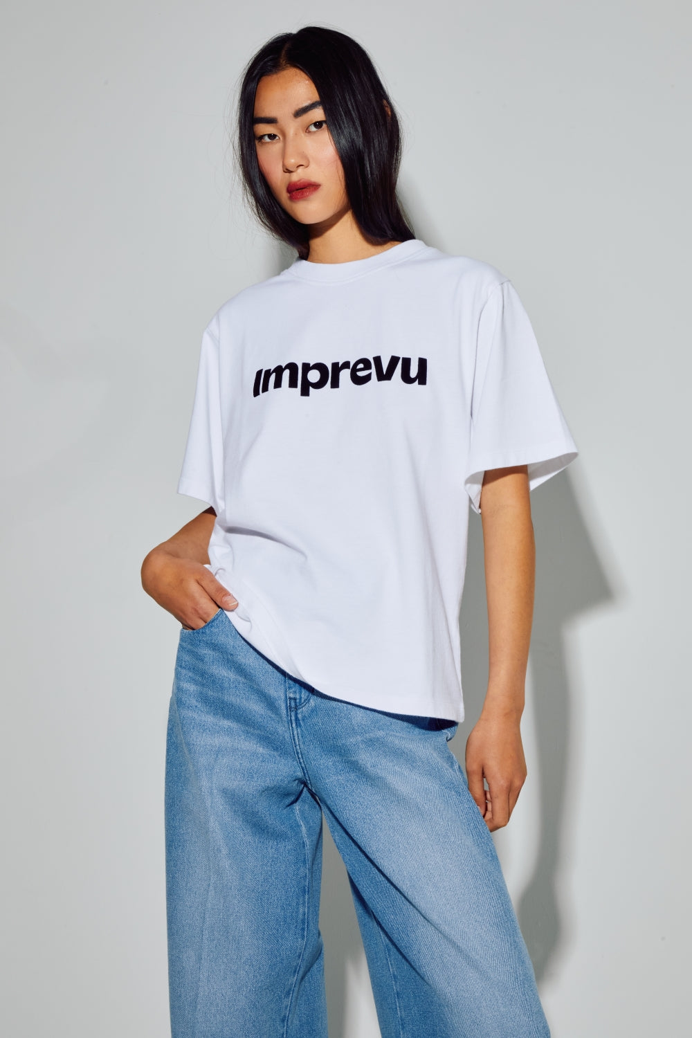 Colette Velvet Logo T-shirt Made In Portugal - Black