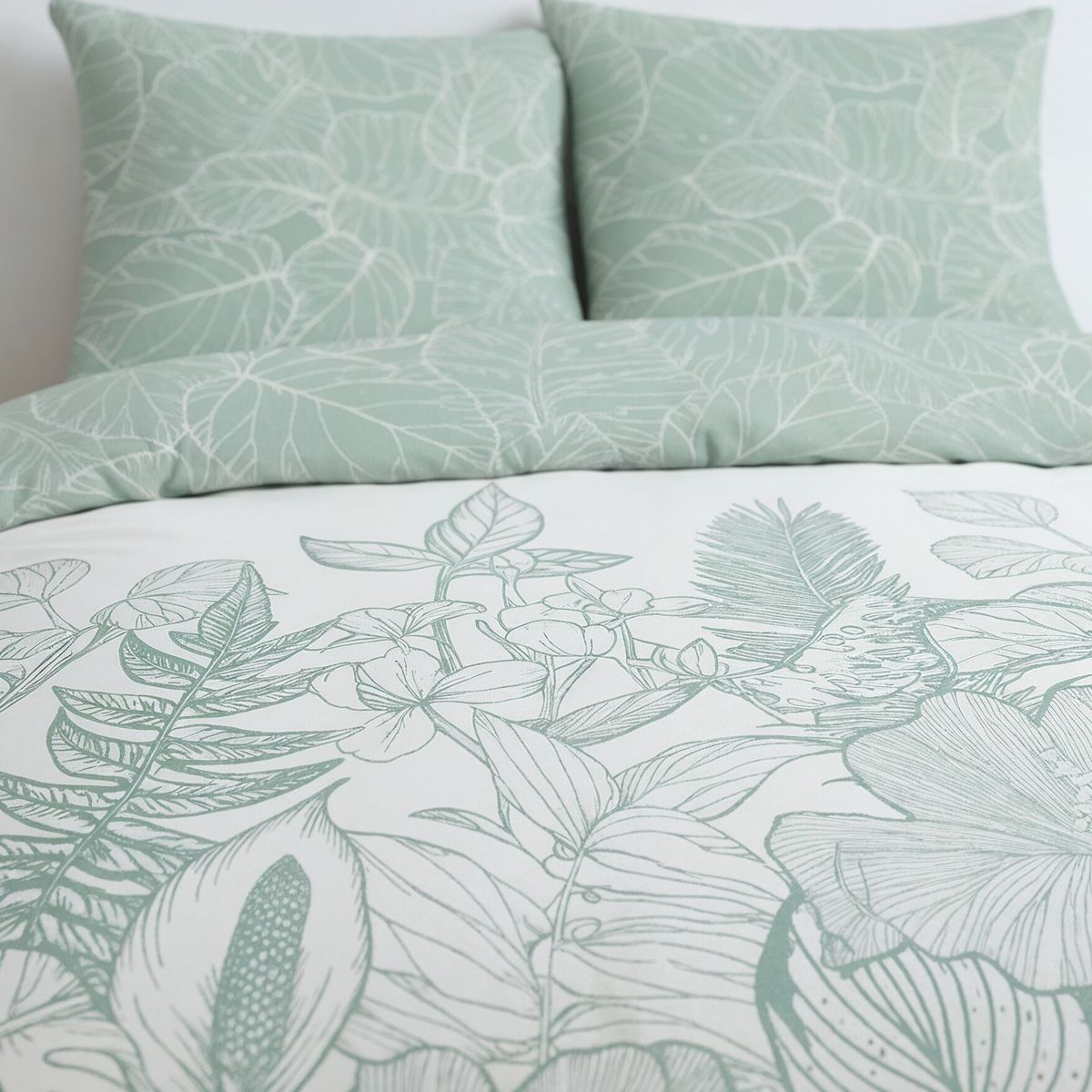 Sunshine - Parure De Lit Motif 20.23 - Celadon