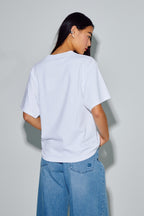 Colette Velvet Logo T-shirt Made In Portugal - Black