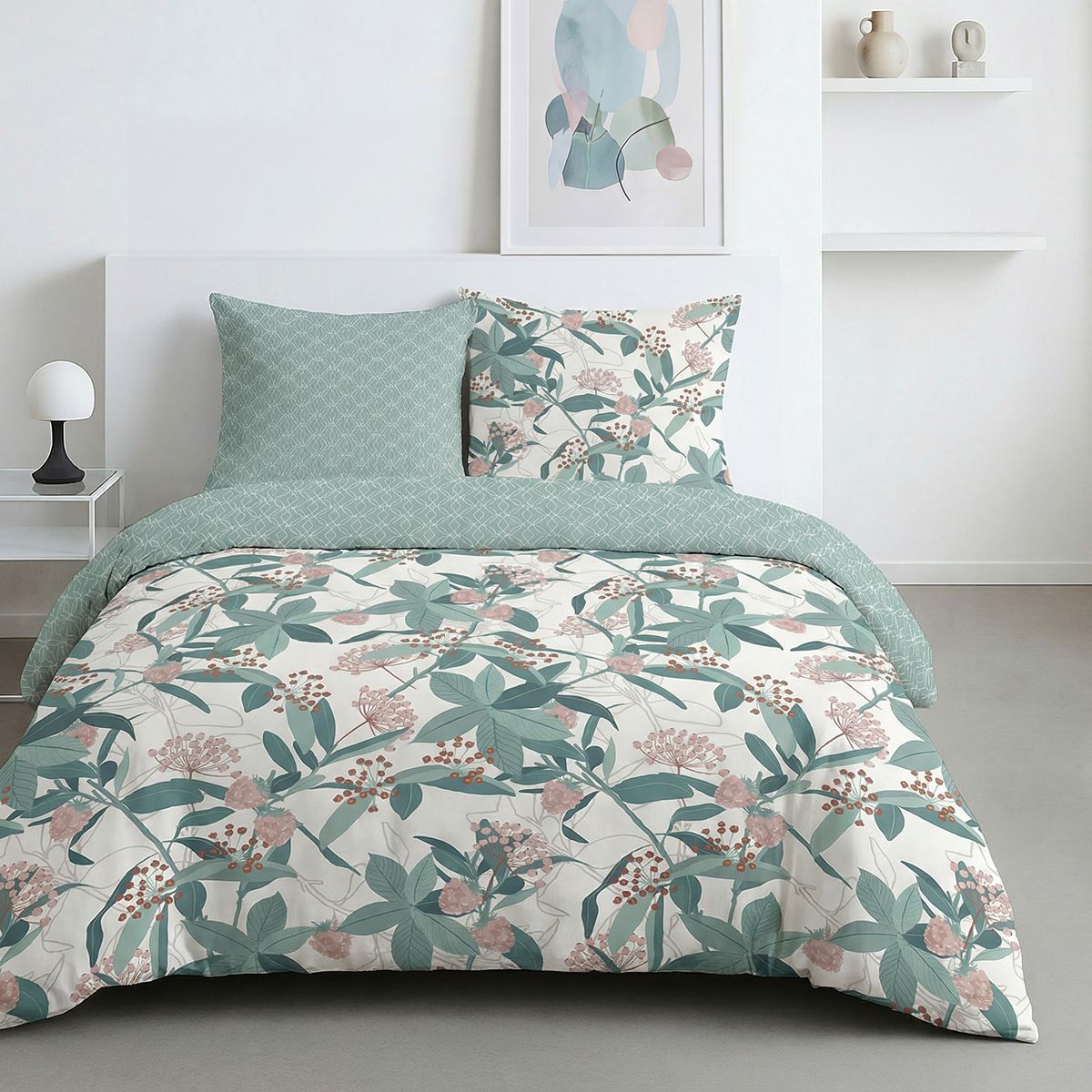 Sunshine - Parure De Lit Motif 20.26 - Celadon