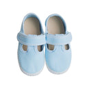 Canvas Mary Jane Sandals with Velcro Closure - Sky Blue - Unisex