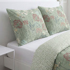 Sunshine - Parure De Lit Motif 20.35 - Sauge