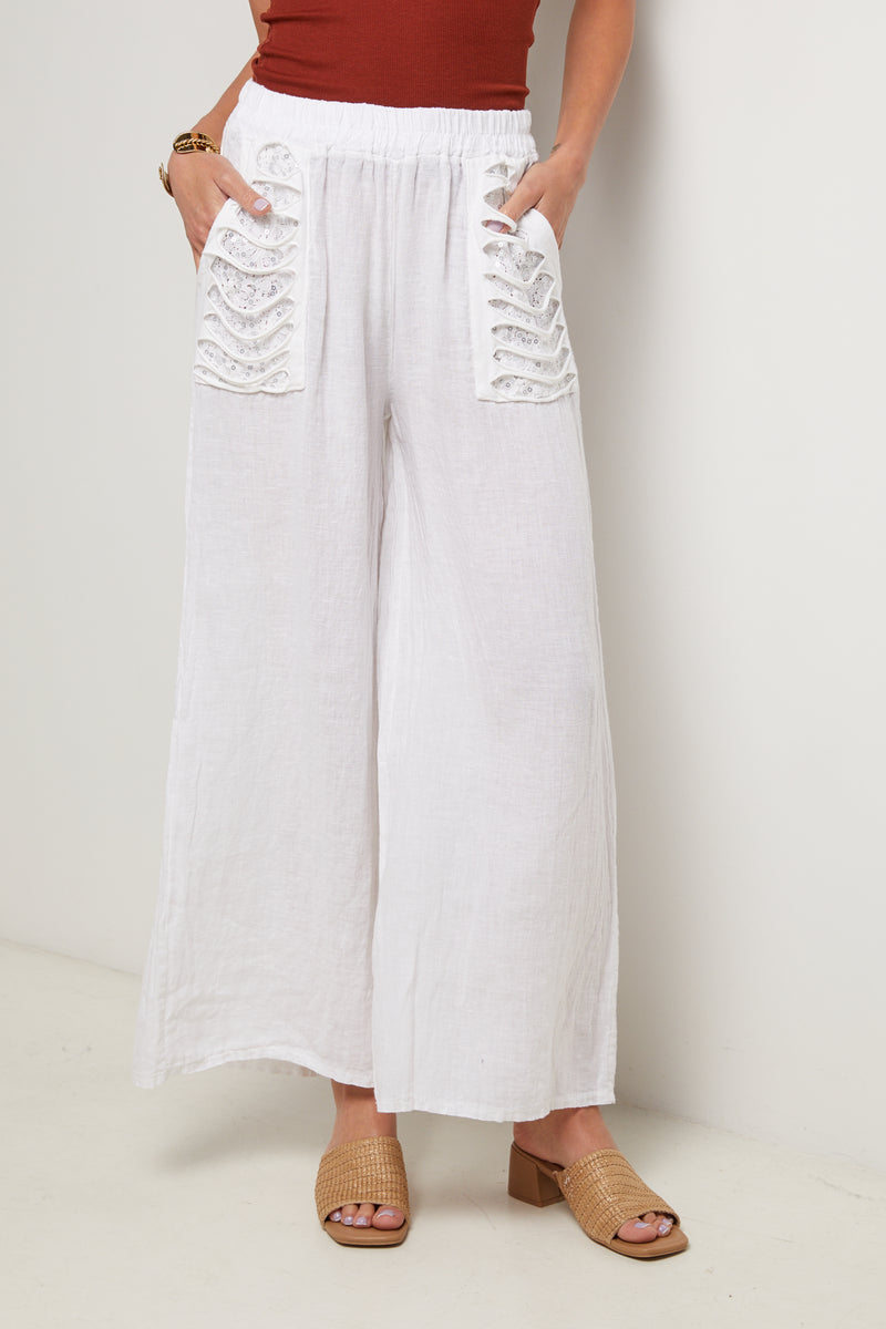 Trousers - White - Women