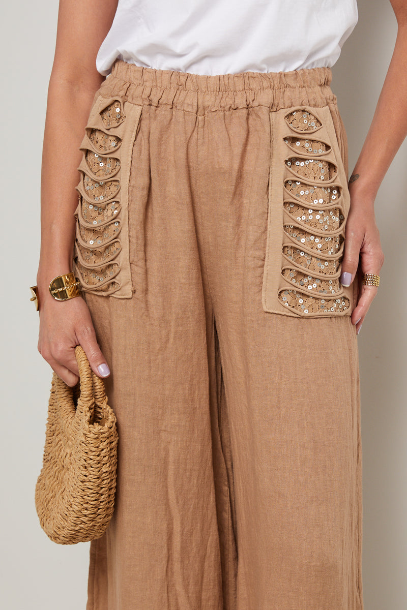 Pantalón - Camel - Mujer