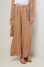 Pantalón - Camel - Mujer