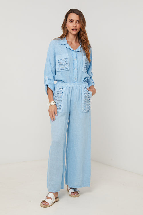 Pantalon - Indigo - Femme