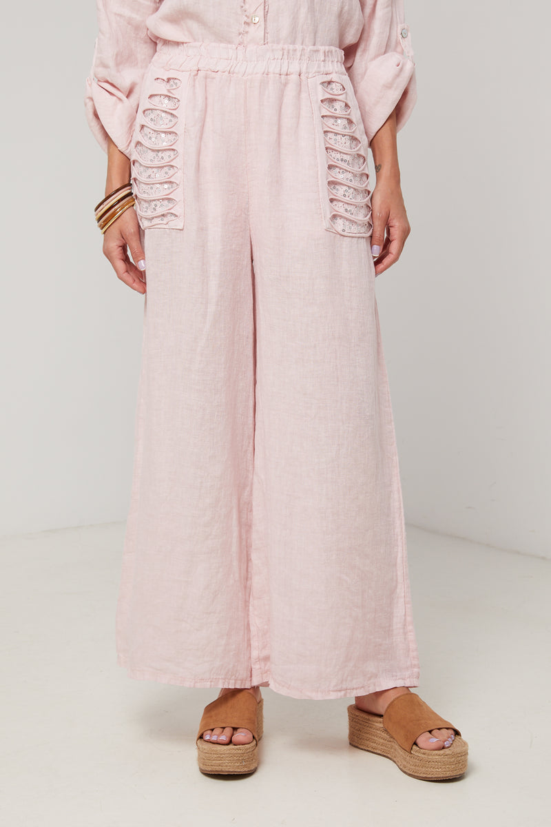Trousers - Pink - Women