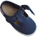 Chaussures Sandales En Toiles Salomé Scratch - Bleu Marine - Mixte