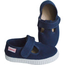 Chaussures Sandales En Toiles Salomé Scratch - Bleu Marine - Mixte