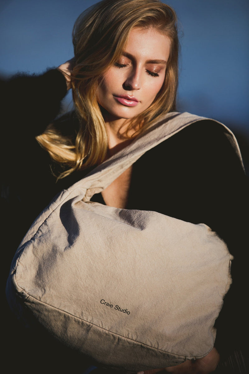 Petit Sac Hobo Coton Ficelle