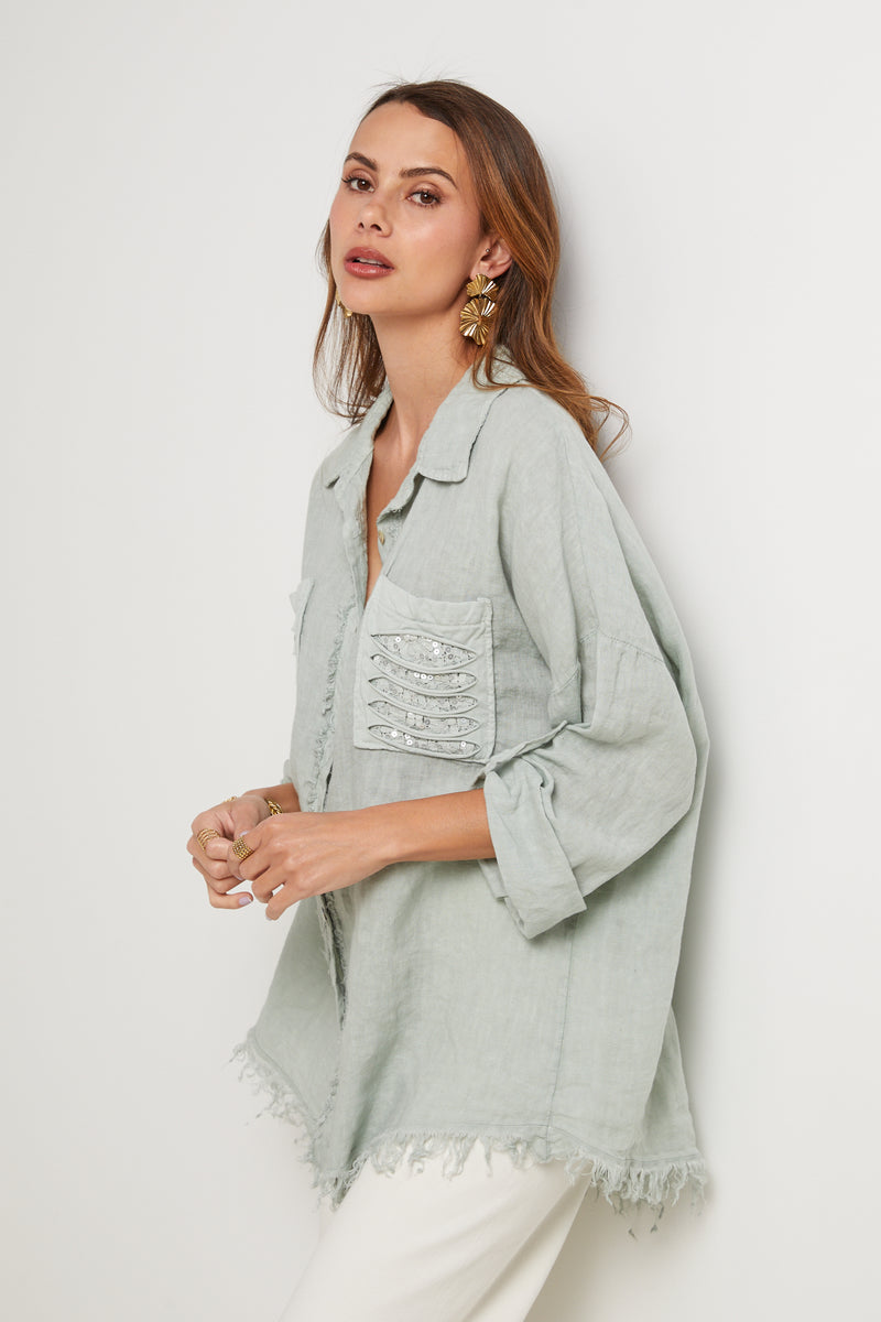 Camisa - Aqua - Mujer