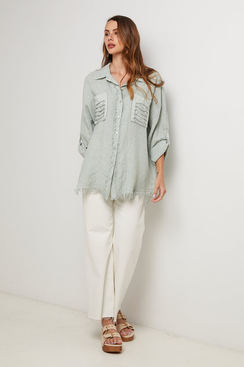 Camisa - Aqua - Mujer