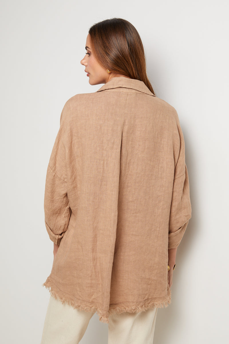 Camisa - Camel - Mujer