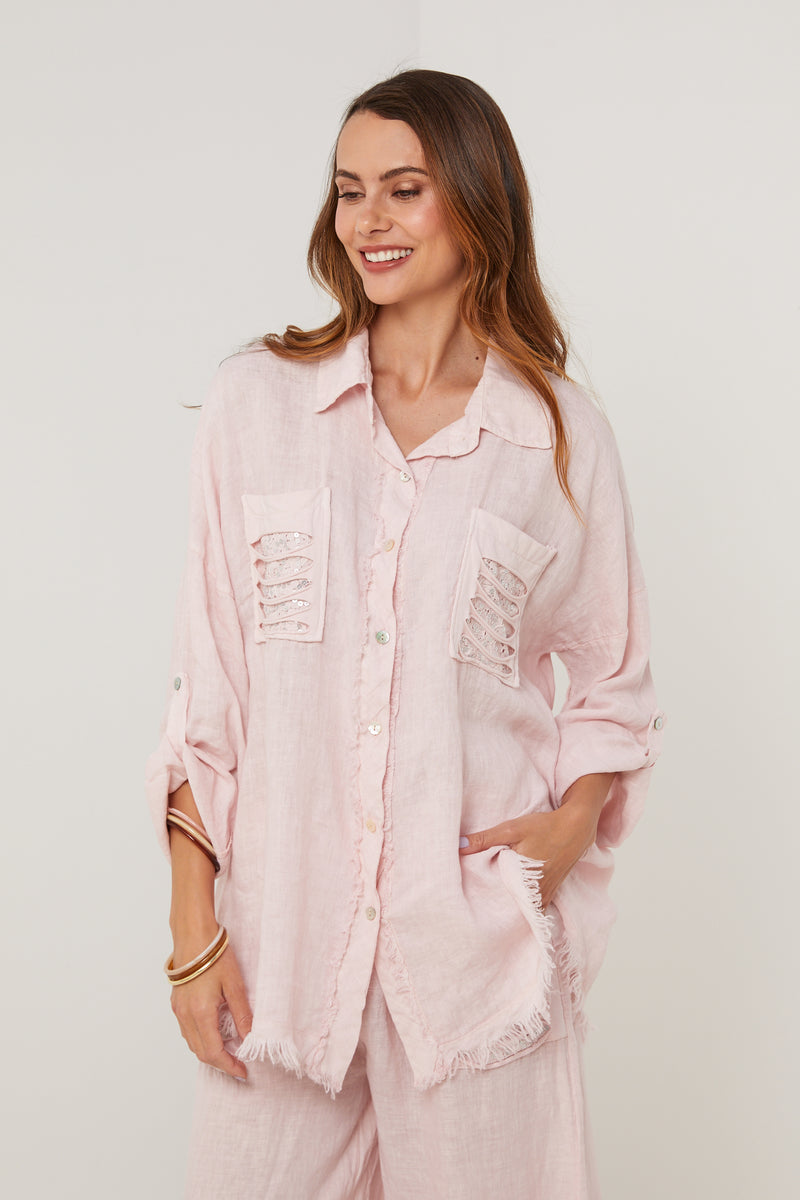 Camisa - Rosa - Mujer