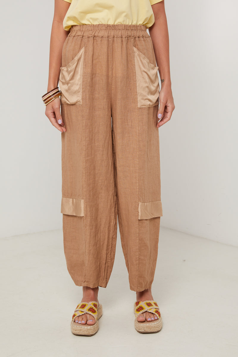 Trousers - Camel - Women