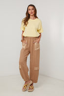Trousers - Camel - Women