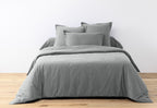 Pack de 2 fundas de almohada - 100 % algodón 57 hilos - Silver
