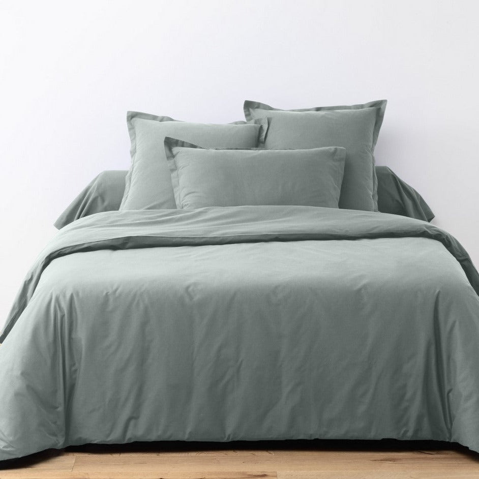 Completo Letto (Copripiumino + Federa) - 100% Cotone 57 Fili - Silver