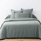 Completo Letto (Copripiumino + Federa) - 100% Cotone 57 Fili - Silver