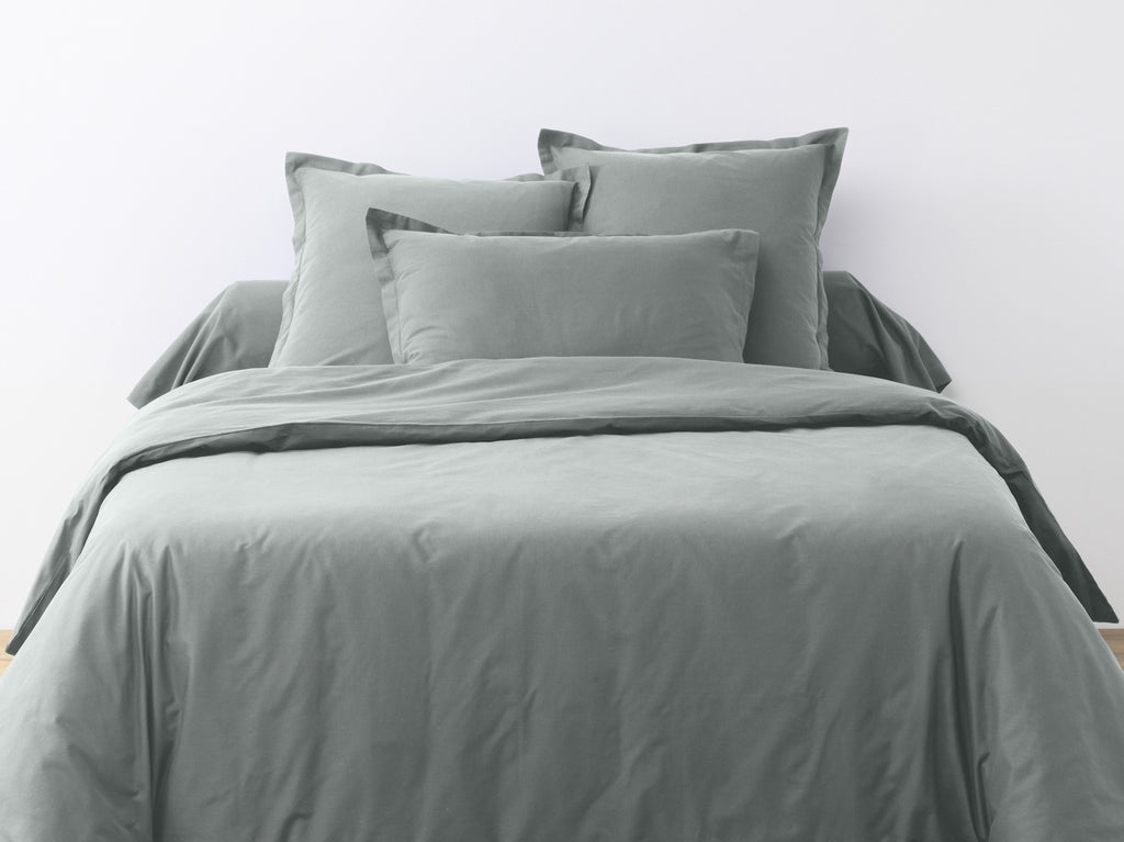 Completo Letto (Copripiumino + Federa) - 100% Cotone 57 Fili - Silver