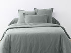 Completo Letto (Copripiumino + Federa) - 100% Cotone 57 Fili - Silver