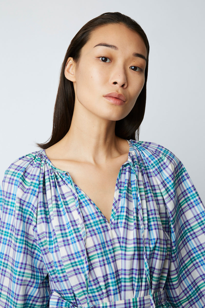 SASHA WESTERN BLUE DRESS