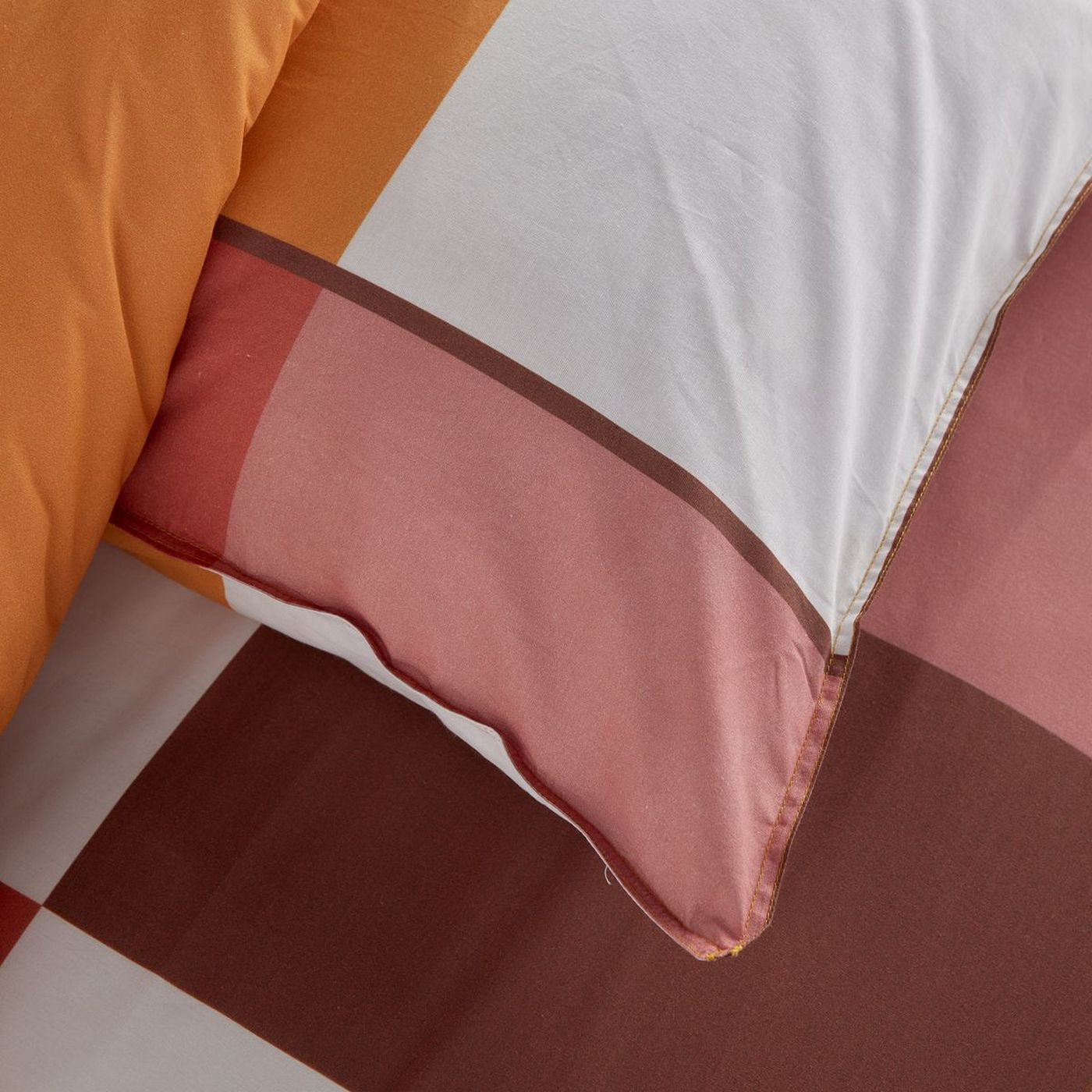 Sunshine - Parure De Lit Motif 20.13 - Terracotta