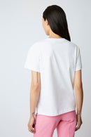 T shirt Welcome Love BLANC