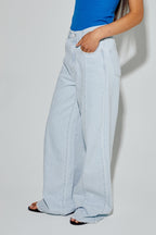 Le Denim Swiggy Palazzo Acid Blue Fabriqué Au Portugal